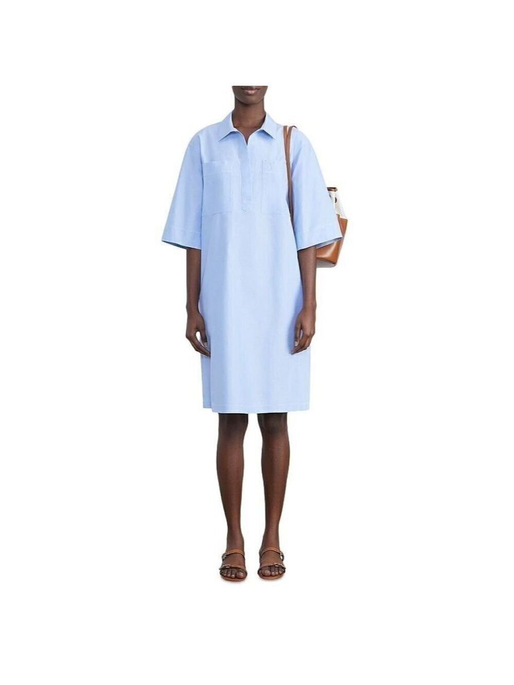 Lafayette 148 New York womens blue "scout" tshirt dress sz XSmall